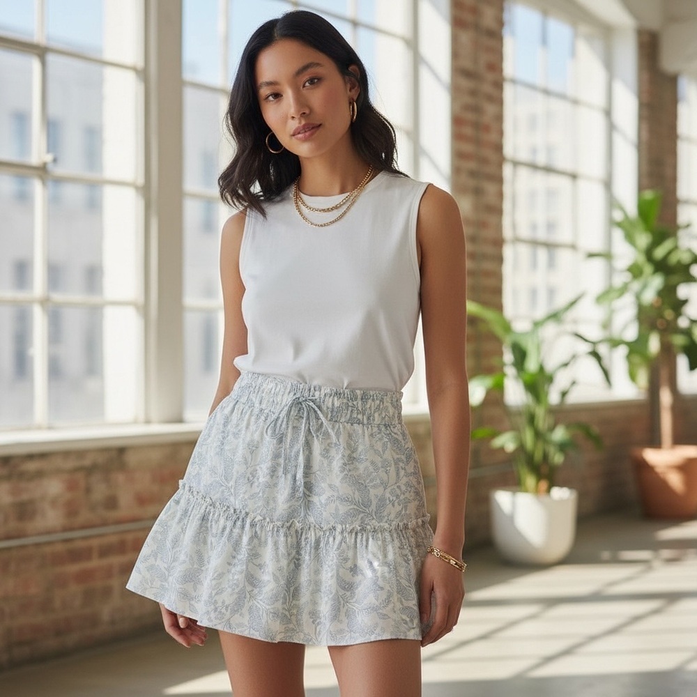 Urban Outfitters Paper Crane Floral Mini Skirt - Picture 8 of 8